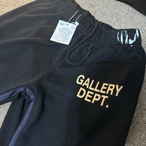 Gallery Dept Black Joggers